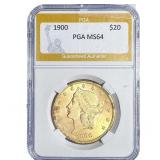 1900 $20 Gold Double Eagle PGA MS64