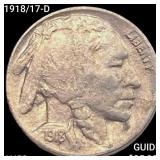 1918/17-D Buffalo Nickel CLOSELY UNCIRCULATED