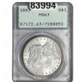1887 Morgan Silver Dollar PCGS MS63
