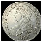 1826 Capped Bust Half Dollar NEARLY UNCIRCULATED