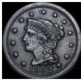 1852 Braided Hair Large Cent CLOSELY  UNCIRCULATE