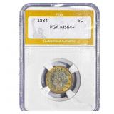 1884 Liberty Victory Nickel PGA MS64+ Monster