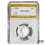 1932 Washington Silver Quarter PGA MS65