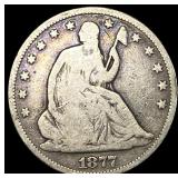 1877-CC Silver Half Dollar NICELY CIRCULATED