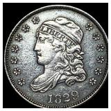 1829 Capped Bust Silver Half Dime CLOSELY UNCIRCUL