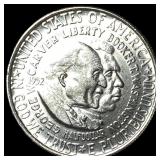 1952 Silver Half Dollar Booker T. Washington-Carve