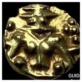 1600-1800 AD India .014oz Gold Fanam UNCIRCULATED