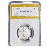 1917 Standing Liberty Quarter PGA MS64 FH Type 1