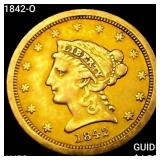 1842-O $2.50 Gold Quarter Eagle CHOICE AU