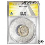1977-D Jefferson Nickel ANACS MS65 5 Steps