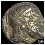 Attica Athens 393-294 AD Silver Tetradrachm NEARL