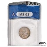 1917 Buffalo Nickel ANACS MS63