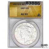 1927-S Silver Peace Dollar ANACS AU53