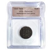 Netherlands East Indies Duit ICG Genuine