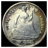 1873 Silver Half Dime LIGHTLY CIRCULATED