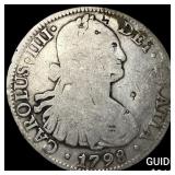 1798 Mexico Silver 8 Reales NEARLY UNCIRCULATED
