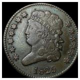 1825 Classic Head Half Cent ABOUT UNCIRCULATED