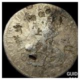 1807 Mexico Silver 8 Reales Chopmarked NEARLY UNCI