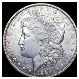 1889-S Silver Morgan Dollar CHOICE AU