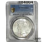 1935 Silver Peace Dollar PCGS MS63
