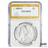 1889-O Morgan Silver Dollar PGA MS64