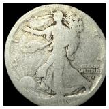 1916-S Silver Walking Liberty Half Dollar NICELY C