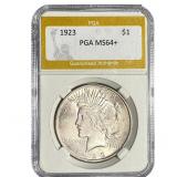 1923 Silver Peace Dollar PGA MS64+