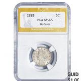 1883 Liberty Victory Nickel PGA MS65 No Cents
