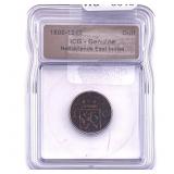 1800-1840 Netherlands East Indies Bronze Duit ICG