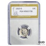 1920-D Mercury Silver Dime PGA MS63 FSB
