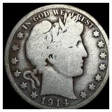 1914 Silver Half Dollar (Barber) NICELY CIRCULATED