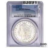 1881-O Morgan Silver Dollar PCGS MS64