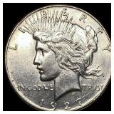 1927 Silver Peace Dollar CLOSELY UNCIRCULATED