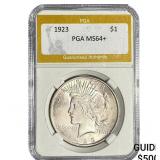 1923 Silver Peace Dollar PGA MS64+