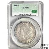 1888-S Morgan Silver Dollar CAC AU50
