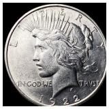 1922 Silver Peace Dollar UNCIRCULATED