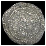 6 Cent. AD Sasanian King Silver Drachm NEARLY UNCI