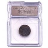1726-1793 VOC N.E. Indies Bronze Duit ICG Genuine