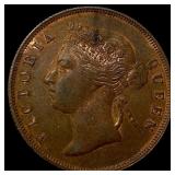 1897 Straits Settlement One Cent UNCIRCULATED