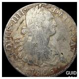 1806 Mexico Silver 8 Reales NEARLY UNCIRCULATED