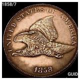 1858/7 Flying Eagle Cent CHOICE BU