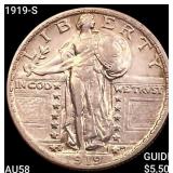 1919-S Standing Liberty Quarter CHOICE AU