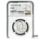 1956 Franklin Half Dollar NGC PF69 Type 2