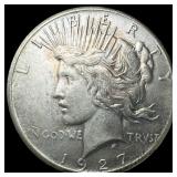 1927 Peace Silver Dollar NEARLY UNCIRCULATED