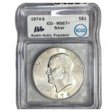 1974-S Eisenhower Dollar ICG MS67+ Silver