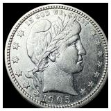 1905 Barber Silver Quarter CLOSELY UNCIRCULATED