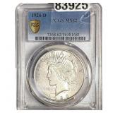 1926-D Silver Peace Dollar PCGS MS62