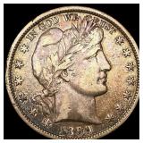 1899-O Silver Barber Half Dollar NEARLY UNCIRCULAT