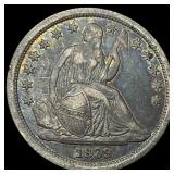 1839 Seated Liberty Dime NEARLY UNCIRCULATED