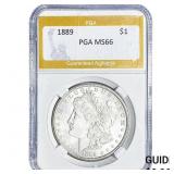 1889 Morgan Silver Dollar PGA MS66